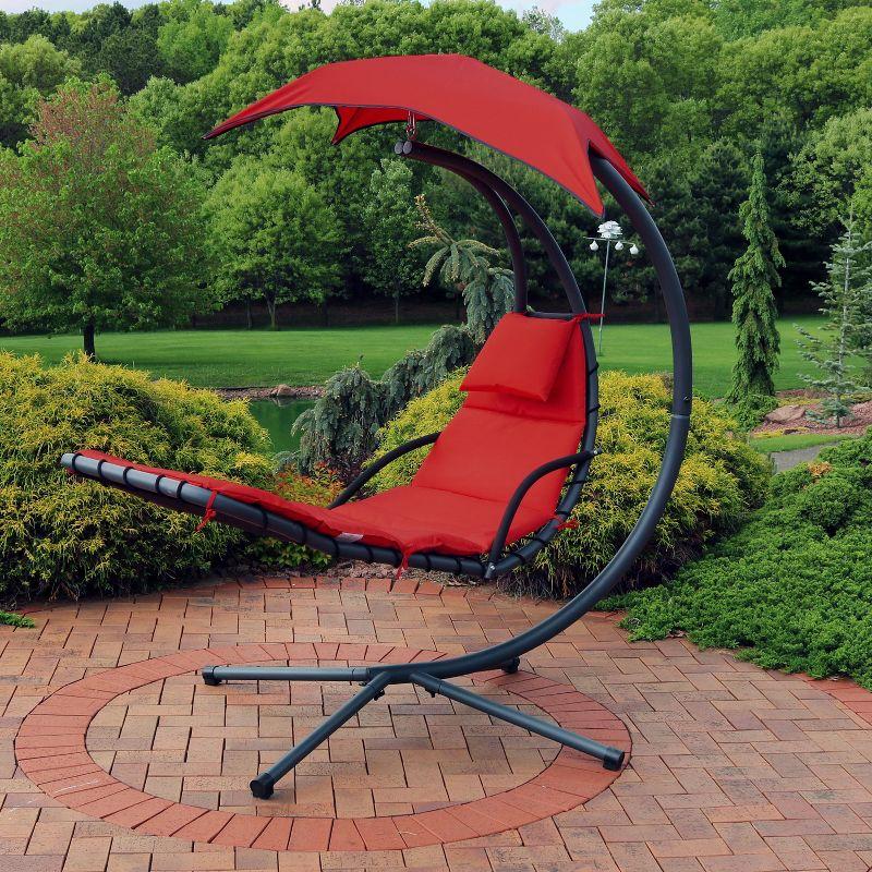 1 Person Hanging Chaise Lounger with Stand