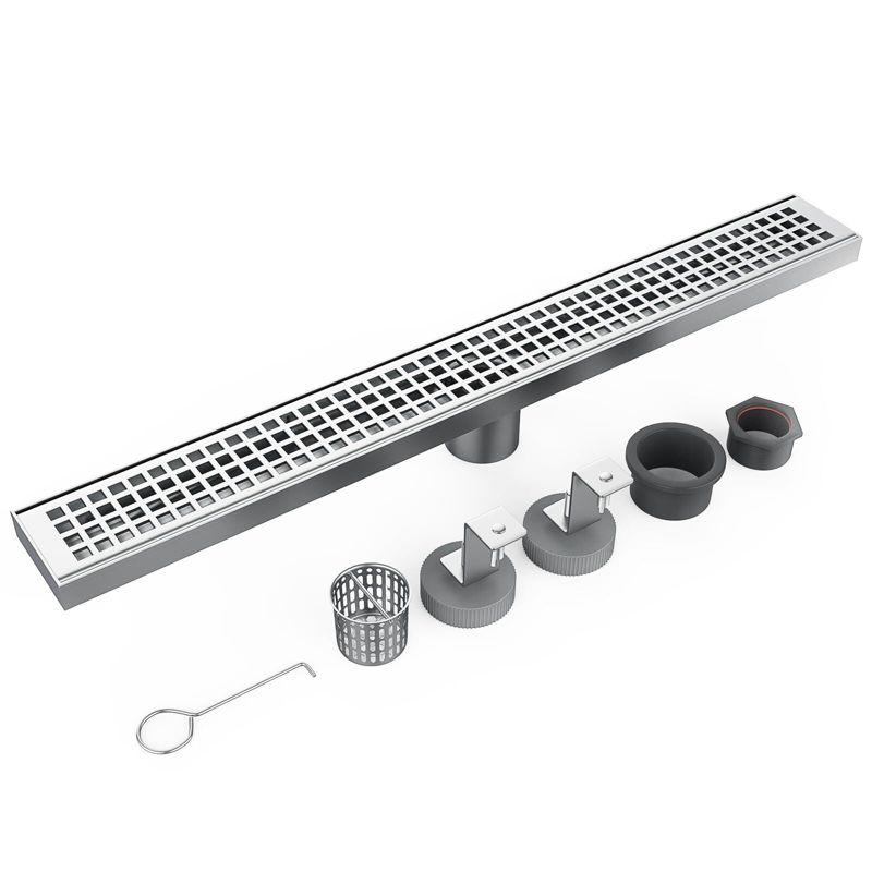 Linear Shower Drain, Shower Drain 24 Inch or 32 Inch with Removable Grate Cover