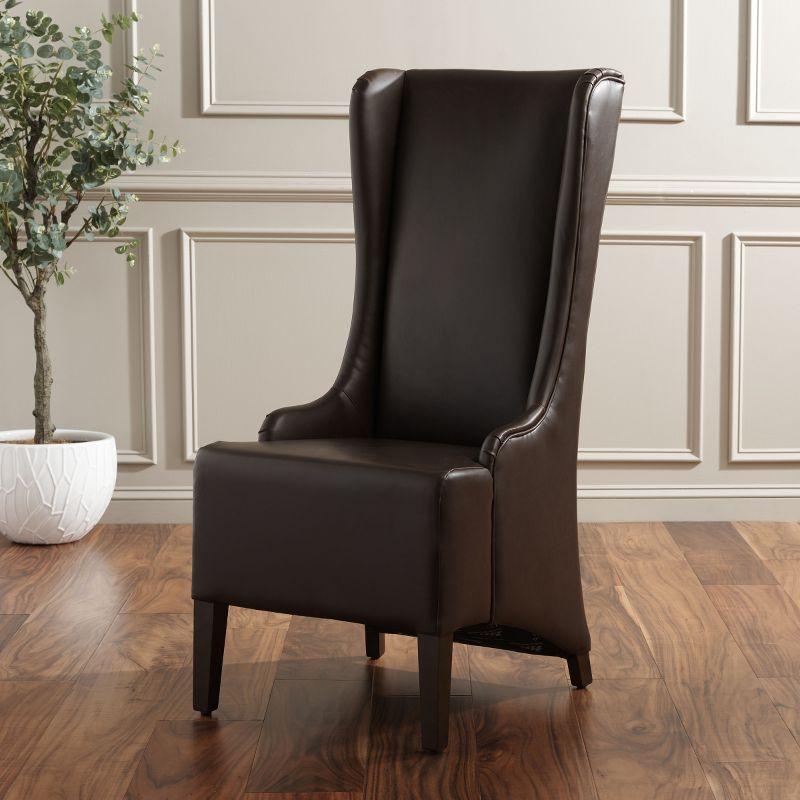 Bacall 20" H Dining Chair - MCR4501 - Antique Brown - Safavieh Couture