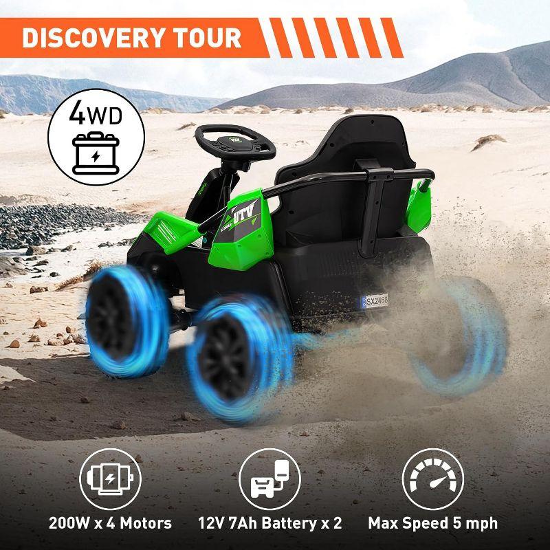 24V 4x4 Ride On Toy for Big Kids, 4x85W 6MPH Ride On UTV Car w/Parent Remote