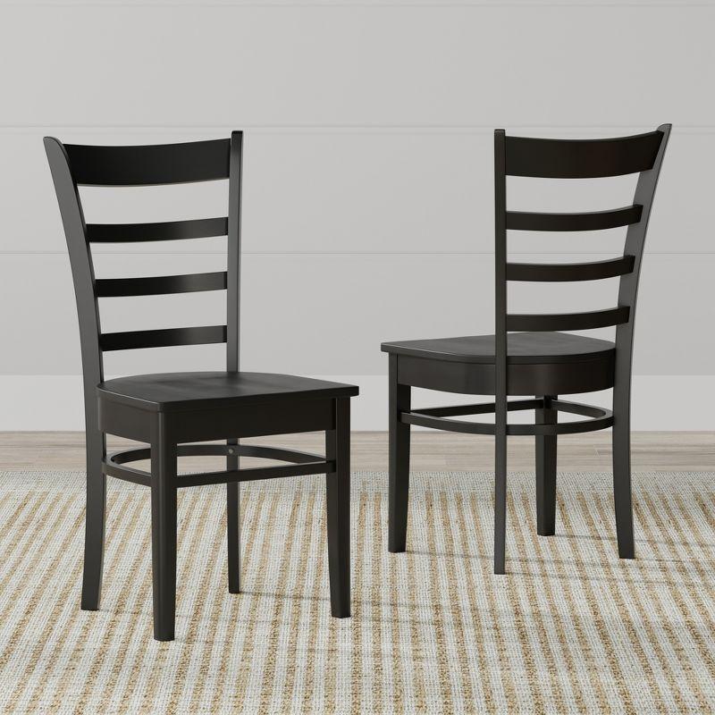 Glenwillow Home Slat Back Solid Wood Dining Chairs (Set of 2)