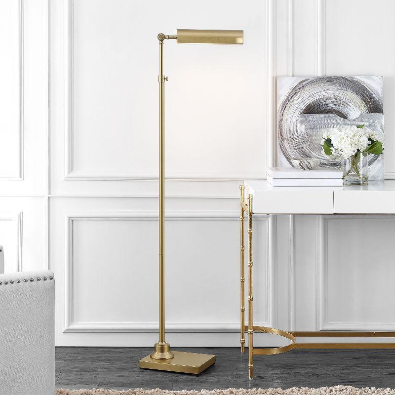 Renla Floor Lamp - Brass Gold - Safavieh