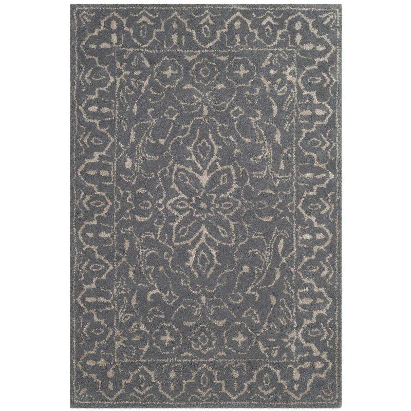Glamour GLM516 Hand Tufted Accent Rug - Steel/Blue - 2'x3' - Safavieh.