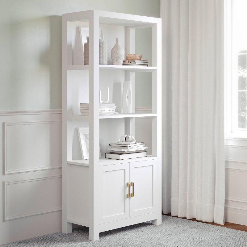 Martha Stewart Teague Martha Stewart 68" Shaker Bookcase with Storage Cabinet