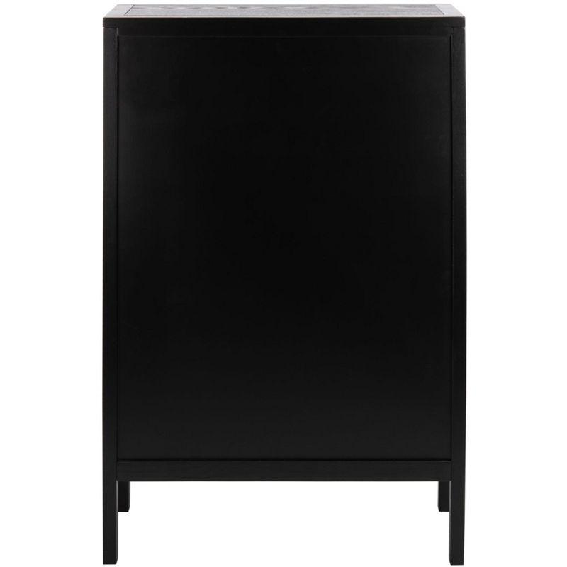 Franz 3 Shelf Wood Back Etagere - ETG2104 - Black/Natural - Safavieh