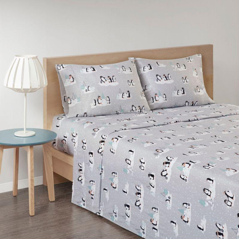 Madison Park Cozy Flannel 100% Cotton Sheet Set