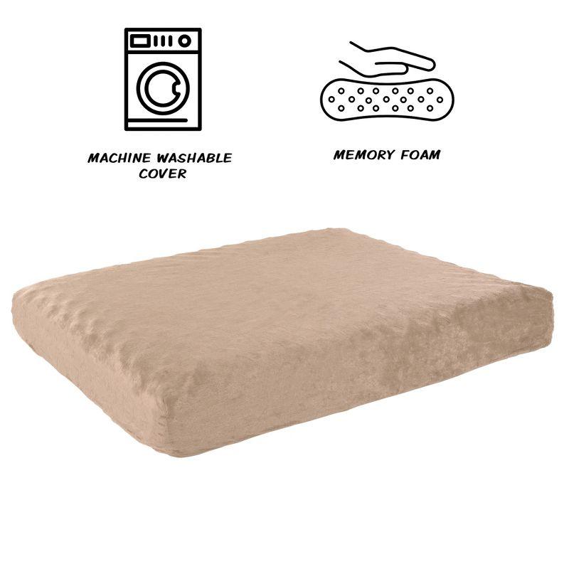 Pet Adobe Orthopedic Memory Foam Dog Bed - Tan