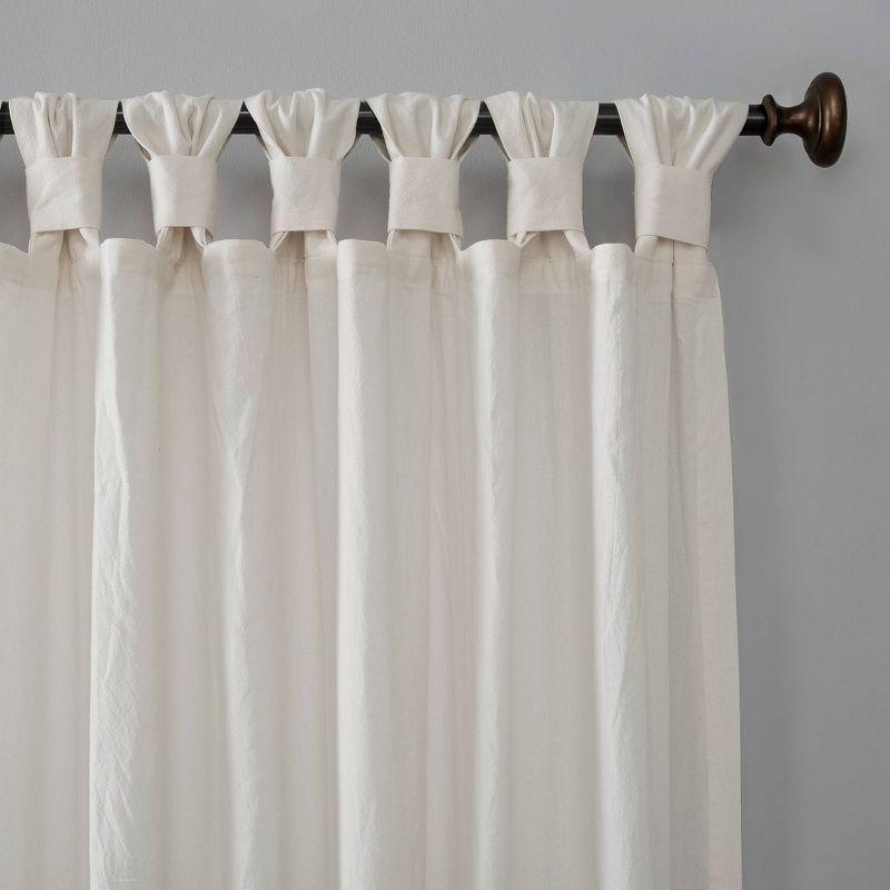 Archaeo Sarro Washed Cotton Semi-Sheer Tab Top Curtain Panel