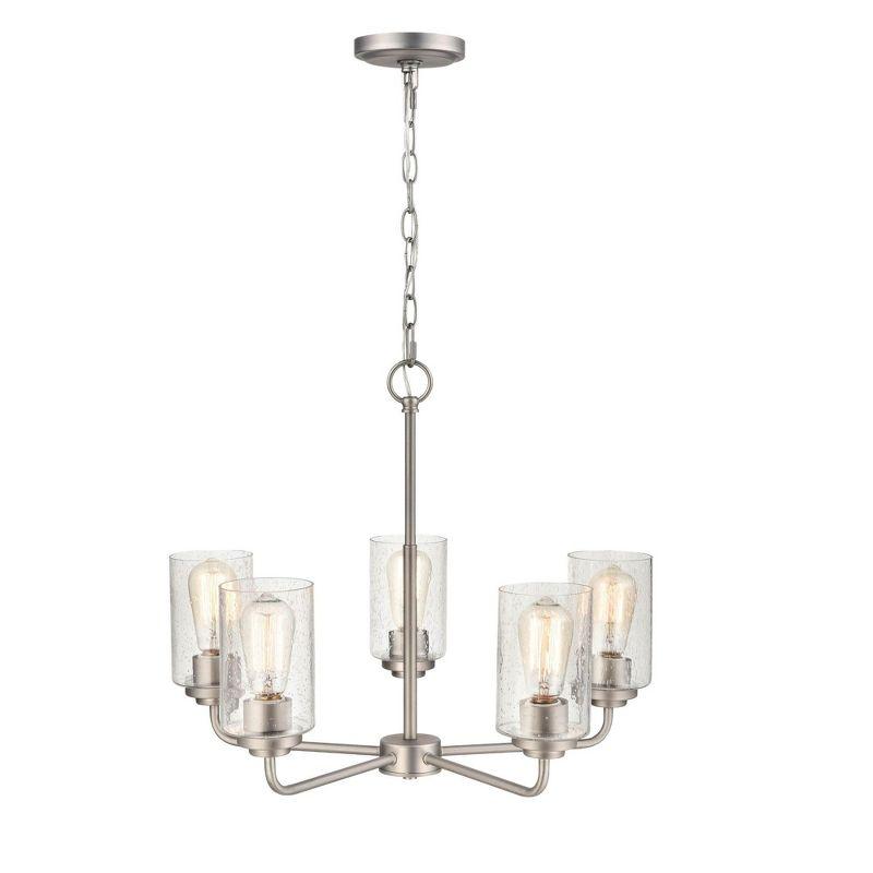 Millennium Lighting Moven 5 - Light Chandelier in  Satin Nickel