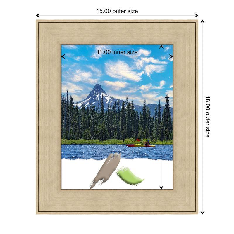 Amanti Art Classic Honey Silver Picture Frame Opening Size 11x14 in.