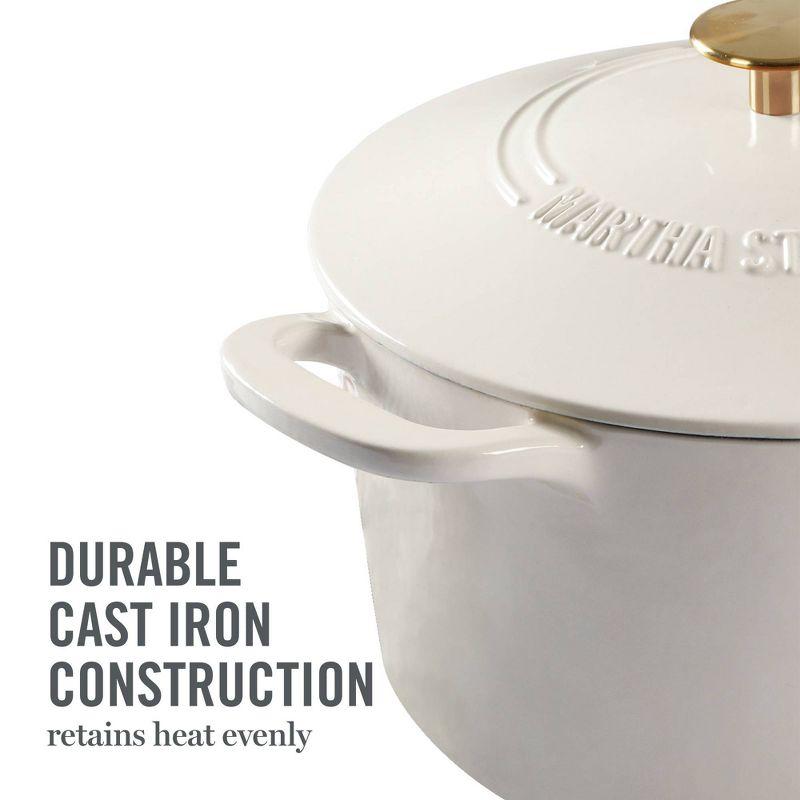 Martha Stewart Martha Stewart Gatwick 7 qt. Cast Iron Round Dutch Oven with Lid