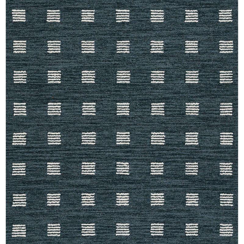 Ebba Hand-Tufted Wool Rug - Blue / 2'3" x 8' Runner