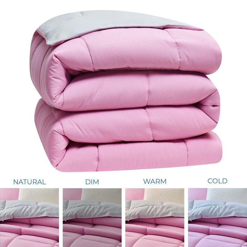 Nestl Nestl All Season Solid Lightweight Down Alternative Reversible Comforter