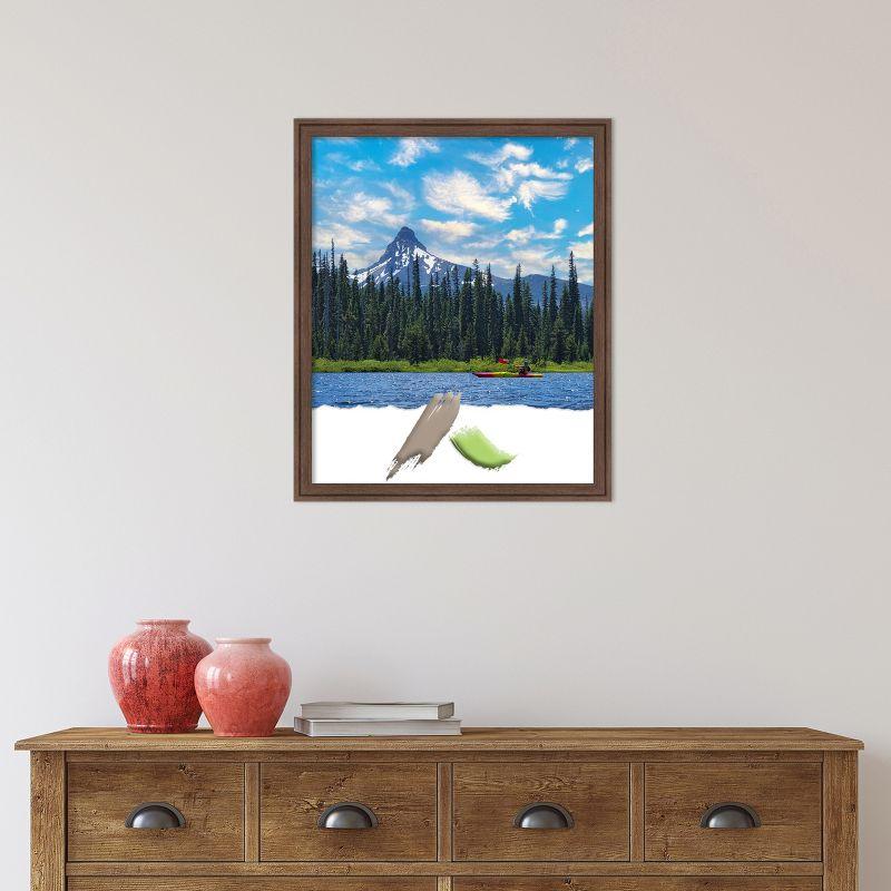 Amanti Art Florence Medium Brown Picture Frame Opening Size 18x22 in.