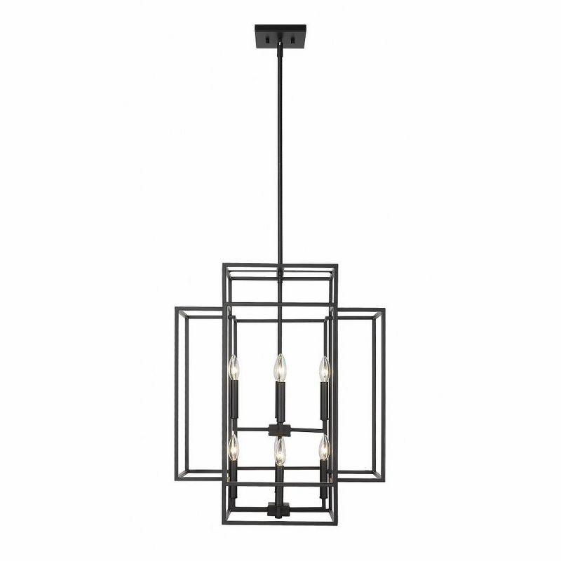 Z-Lite Titania 8 - Light Chandelier in  Matte Black