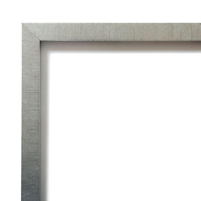 Silver Leaf Distressed Wood Rectangular Picture Frame