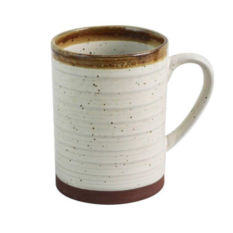 Gibson Home 18.5oz 4pk Earthenware Terra Bella Assorted Mugs