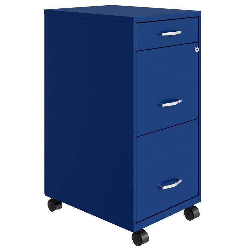 14.25'' Wide 3 -Drawer Mobile Steel File Cabinet