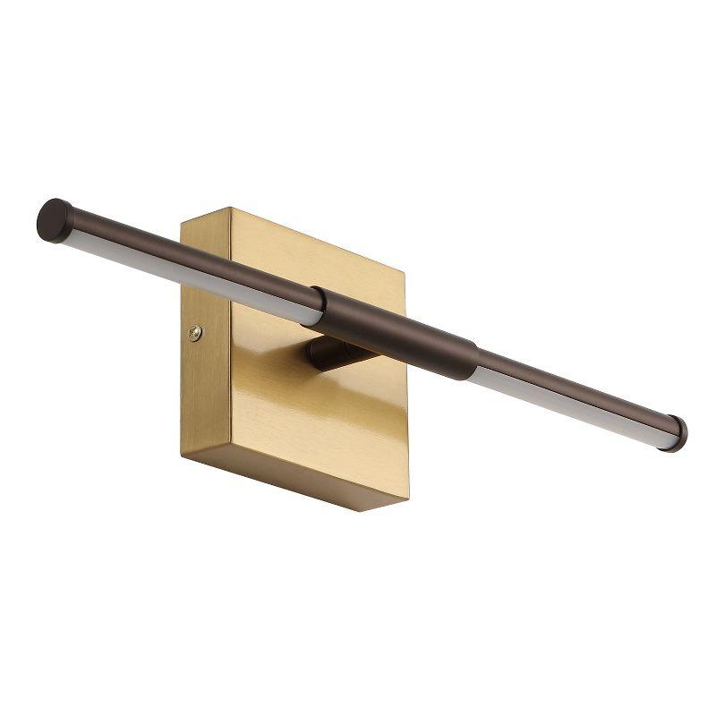 JONATHAN Y Makena 16.25" Modern Minimalist Dimmable Integrated LED Metal Wall Sconce, Oil Rubbed Bronze