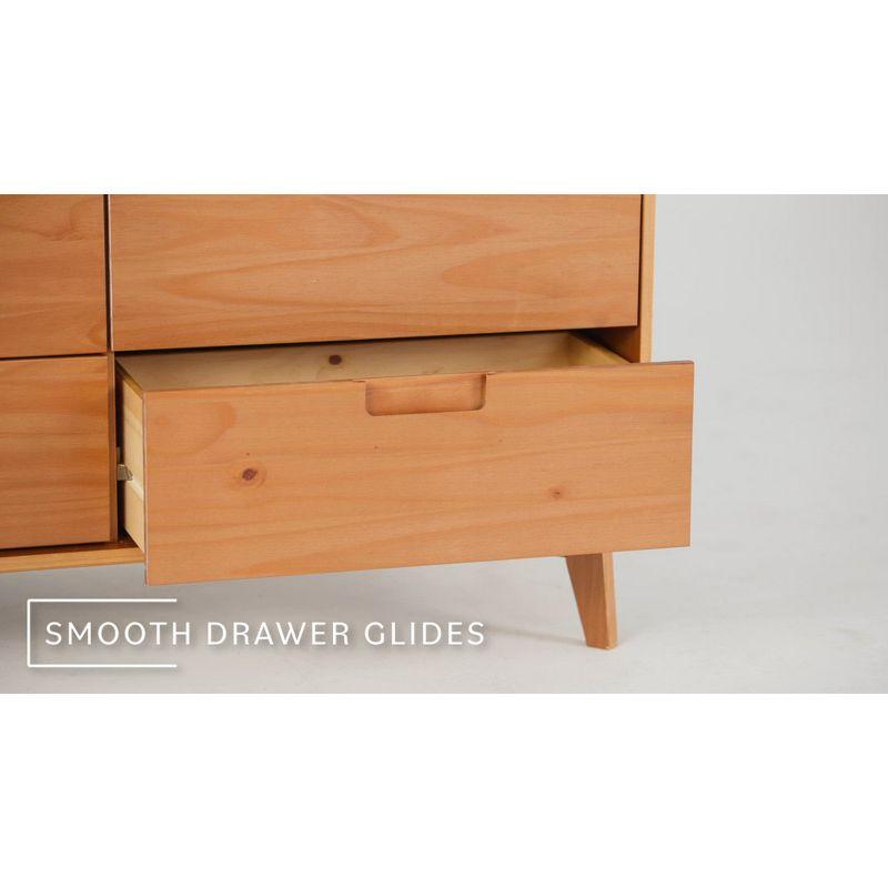 Yarber 6 Drawer Solid Wood Double Dresser