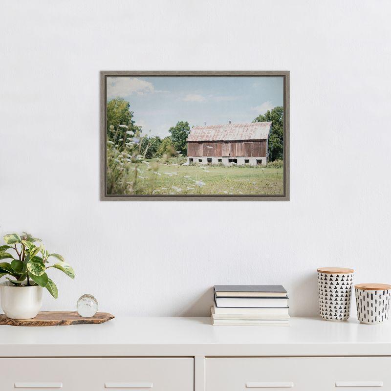 Amanti Art Sun Drenched IV (Barn) by Elizabeth Urquhart Canvas Wall Art Print Framed 23-in. x 16-in.