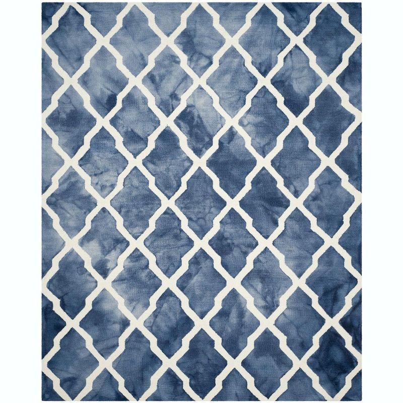 Dip Dye DDY540 Hand Tufted Indoor Area Rug - Navy/Ivory - 8'x10' - Safavieh