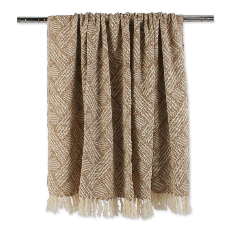 50"x60" Basketweave Throw Blanket - Design Imports