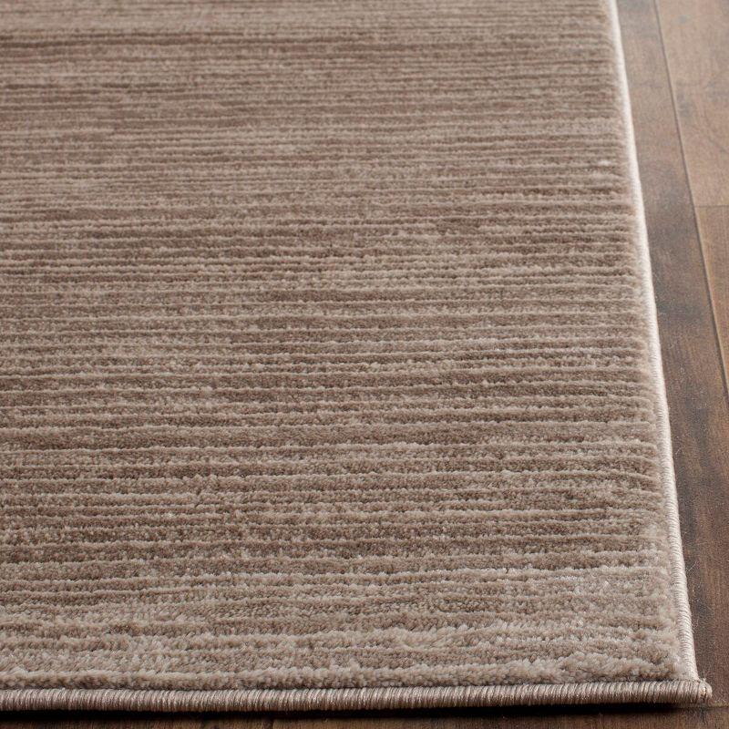 Elysian Light Brown Synthetic 2'2" x 8' Soft Texture Runner Rug