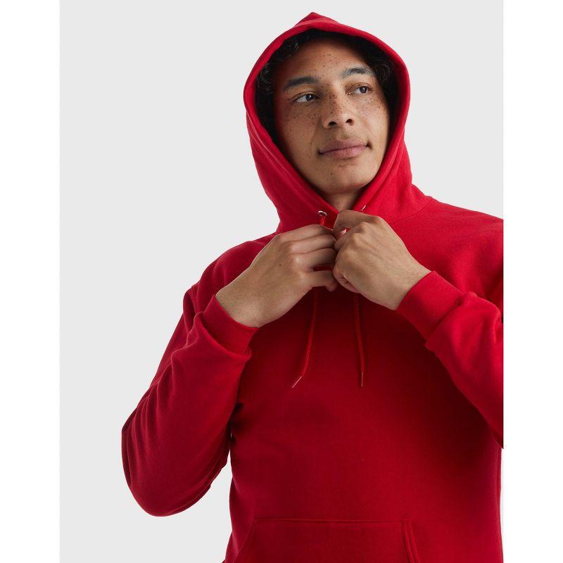 Hanes EcoSmart Men's Fleece Hoodie Deep Red S