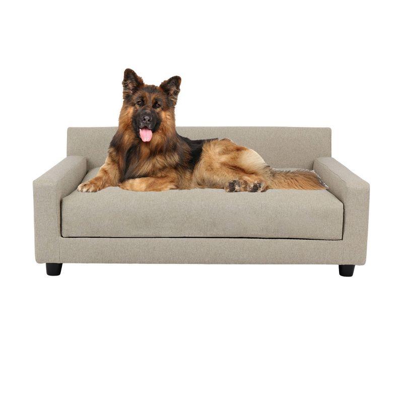 Club Nine Pets Metro Orthopedic Dog Sofa Bed - Oatmeal - L