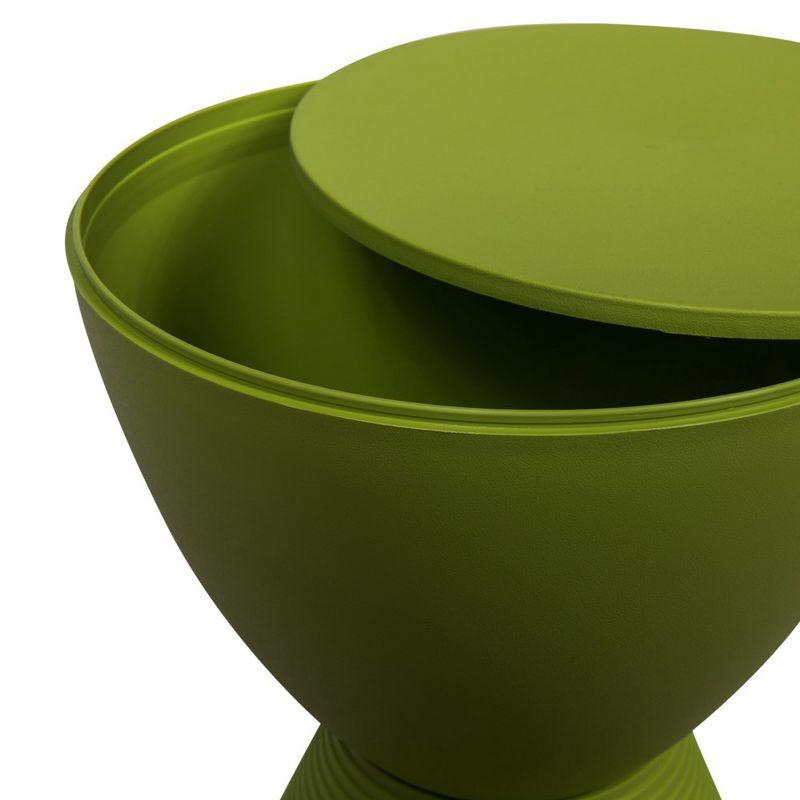 LeisureMod Boyd Modern Round Plastic Side Table