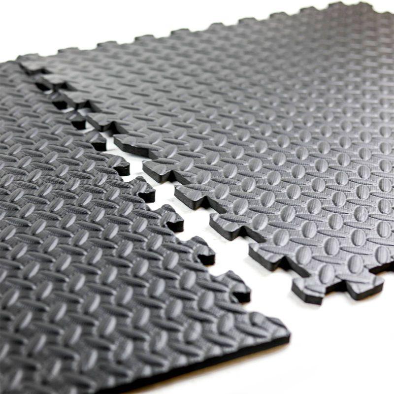 CAP CAP Interlocking Exercise Foam Mats, 24 SQ.FT Diamond, TATAMI, T-Pattern 1/2-Inch Thickness Tiles