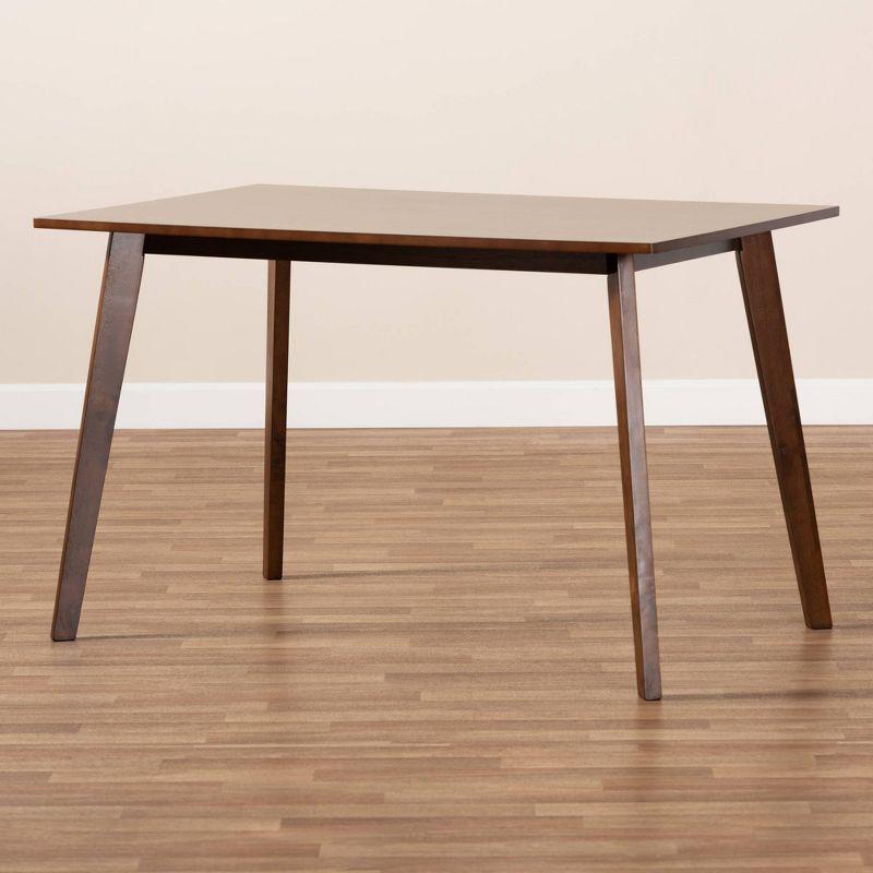 Britte Rectangular Wood Dining Table Walnut - Baxton Studio