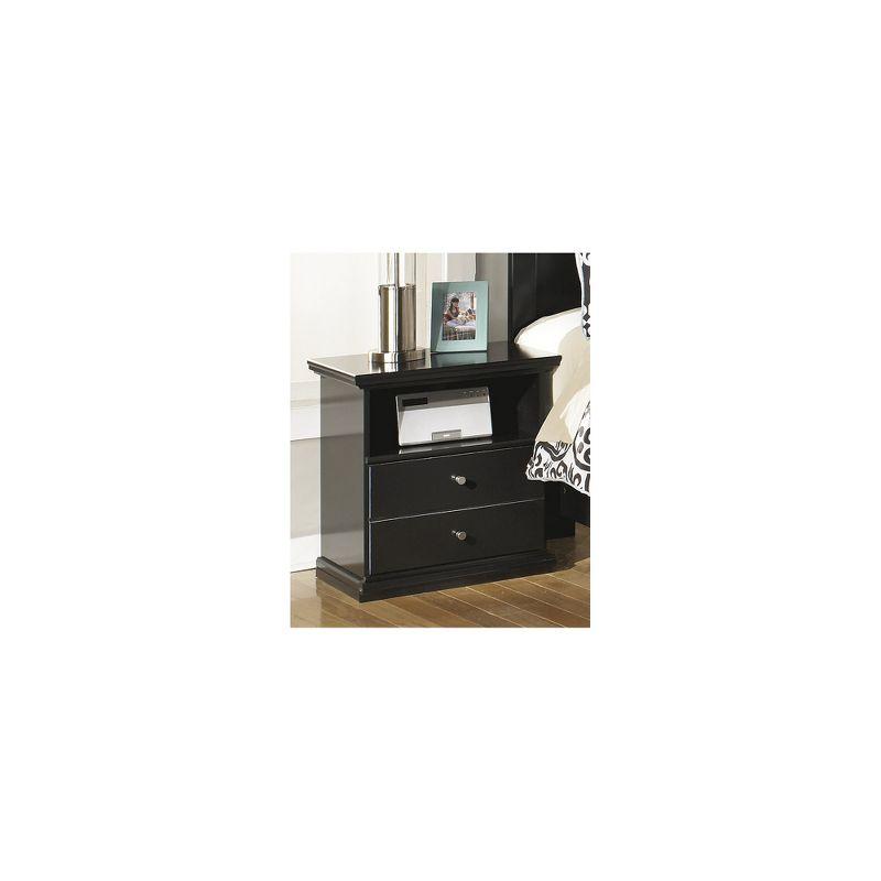 Signature Design by Ashley Casual Maribel Nightstand, Black