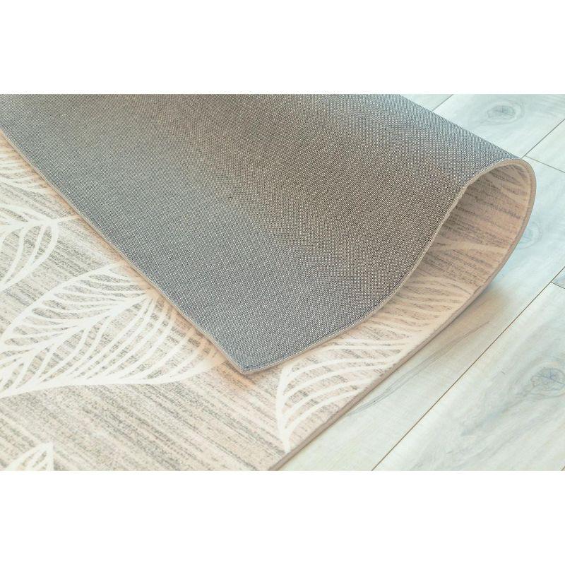 Rug Branch Blossom Modern Floral Cream Beige Indoor Soft Area Rug - 7' x 10'
