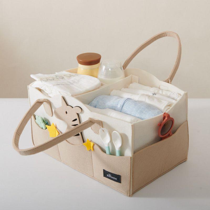 Sunveno Baby Diaper Caddy Nursery Storage