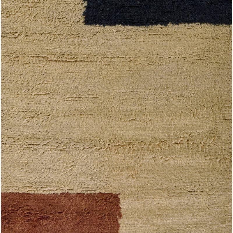 Momeni 5'x8' Neo Block Print Geometric Handwoven Area Rug: Multicolored Wool, High Pile, Indoor Rectangle, No Backing