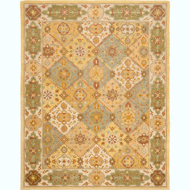 Heritage HG512 Hand Tufted Area Rug - Multi/Ivory - 7'6"x9'6" - Safavieh.