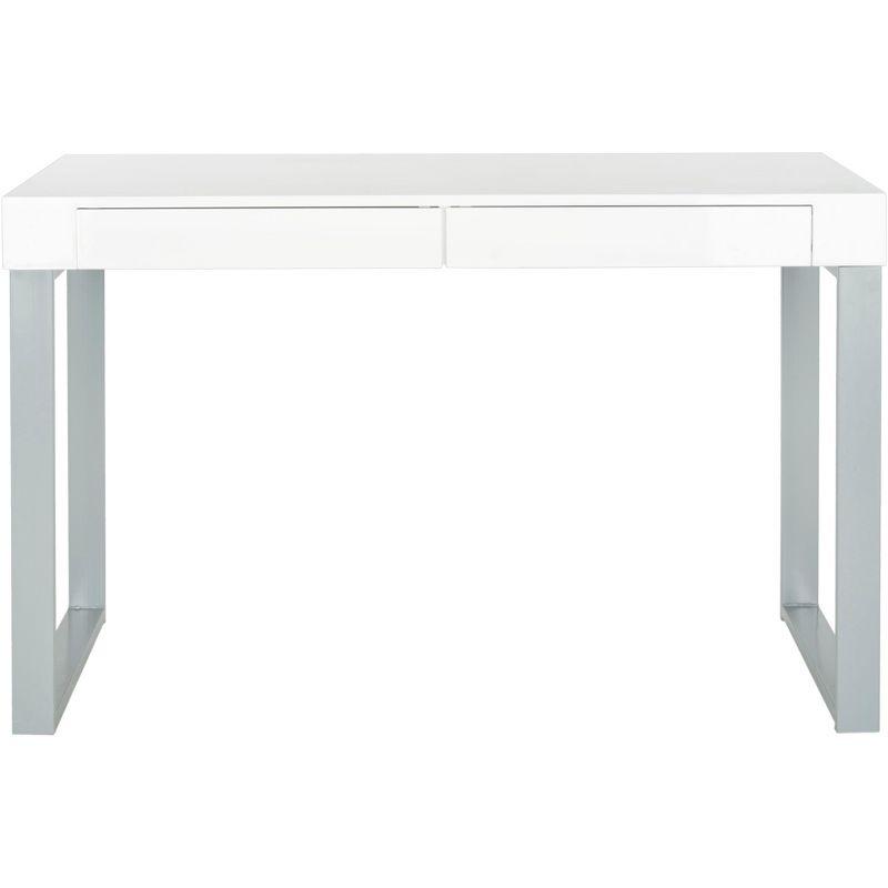 Barton Desk - FOX2206 - White/Grey - Safavieh Couture