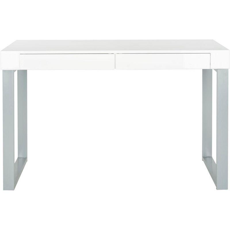 Barton Desk - White/Grey - Safavieh