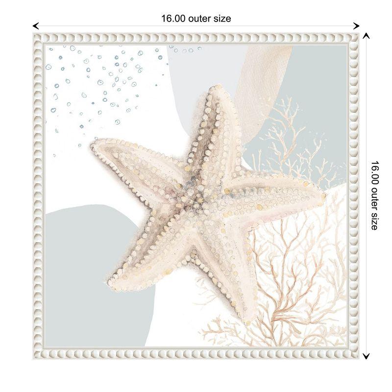 Amanti Art Ocean Oasis Bubbles Starfish by Patricia Pinto Framed Canvas Wall Art