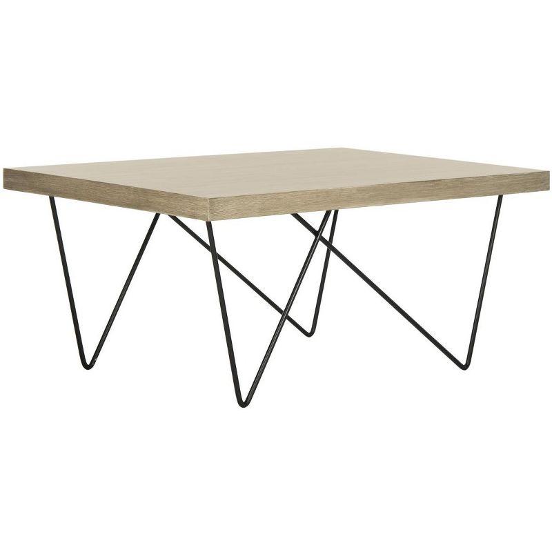 Amos Coffee Table - Light Brown - Safavieh