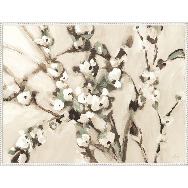Amanti Art Wild Floral Branches Neutral by Katrina Pete Canvas Wall Art Print Framed 30 x 23-in.