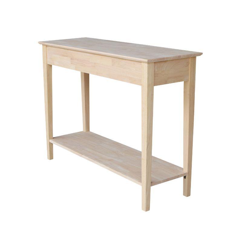 International Concepts Spencer Server-Wood: Hardwood Entryway Table with Drawers & Fixed Shelf