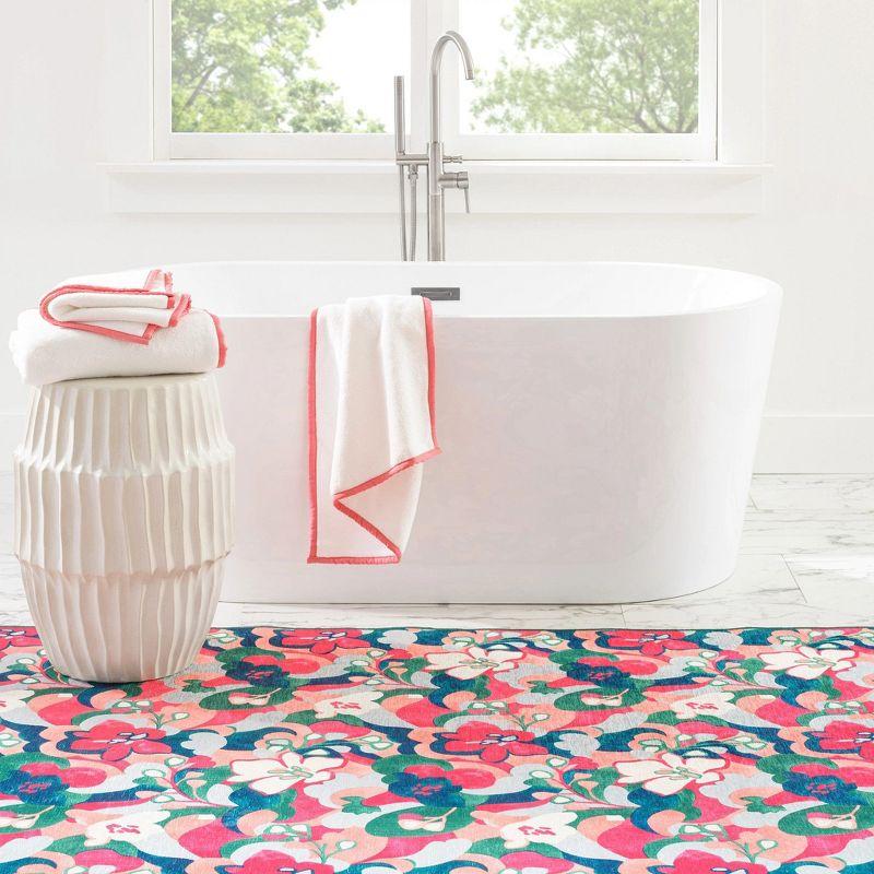 Annie Selke - Dash & Albert Dreamy Daisies Multi Machine Washable Rug, 8x10, Multi