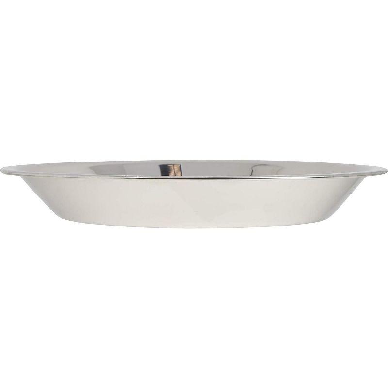 Norpro 9 Inch Stainless Steel Pie Pan with Mirror Finish