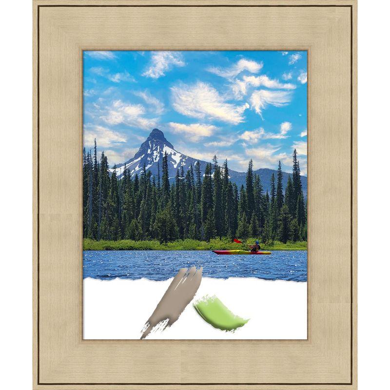 Amanti Art Classic Honey Silver Picture Frame Opening Size 11x14 in.