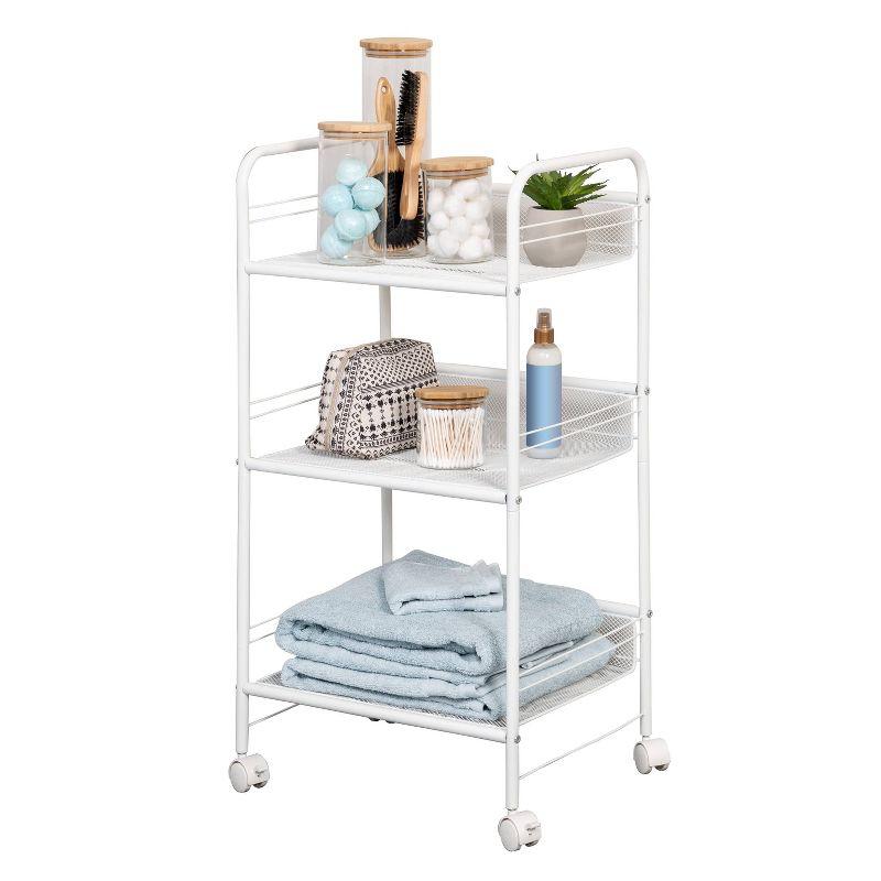 3-Tier Wire Rolling Cart