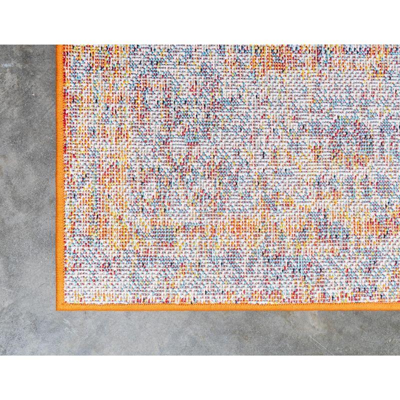 Unique Loom Rosso Collection Area Rug - Bellini (5' 1" x 8' Rectangle Beige/Blue)