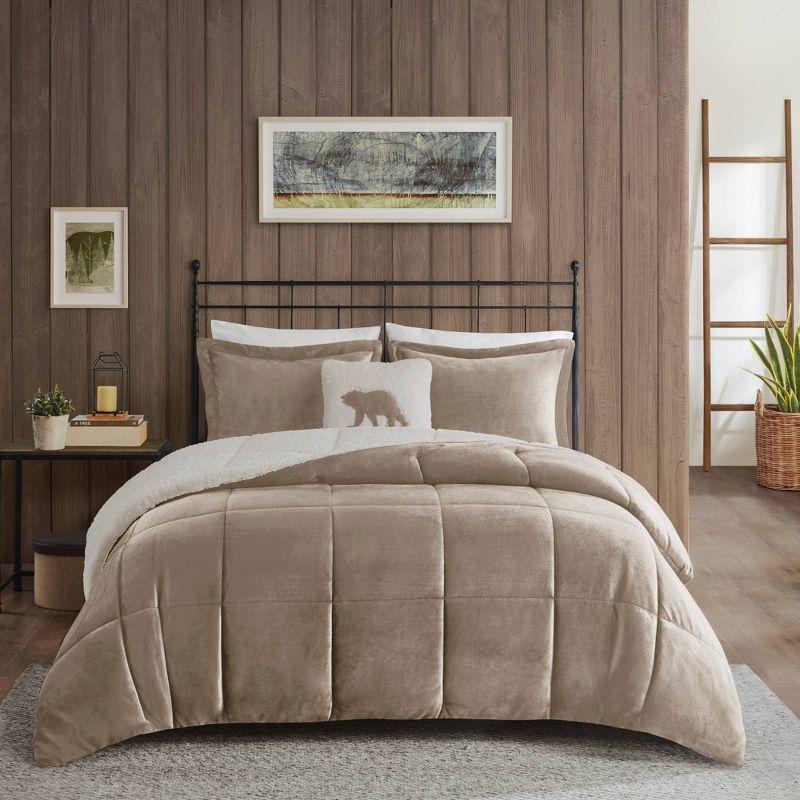 Woolrich Woolrich Alton Plush to Sherpa Down Alternative Comforter Set